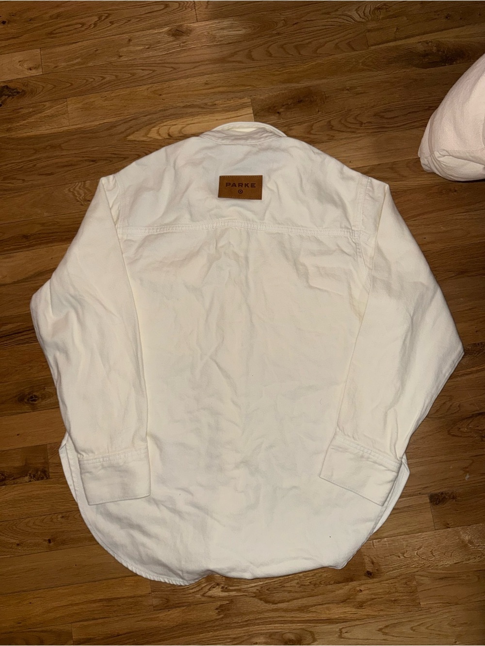 NWT Parke x Target Cream Oversized Button-Front Jacket - Picture 8 of 8